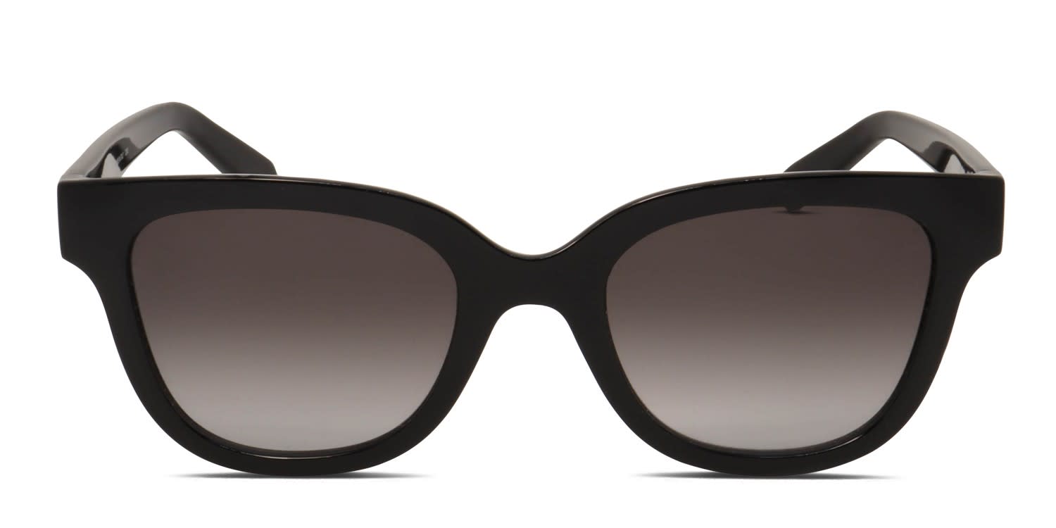 Ferragamo SF834S clear, black frame with gradient smoke
