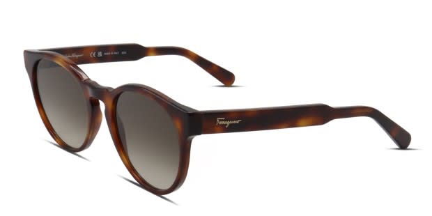 Ferragamo SF1068S tortoise frame with gradient brown lenses