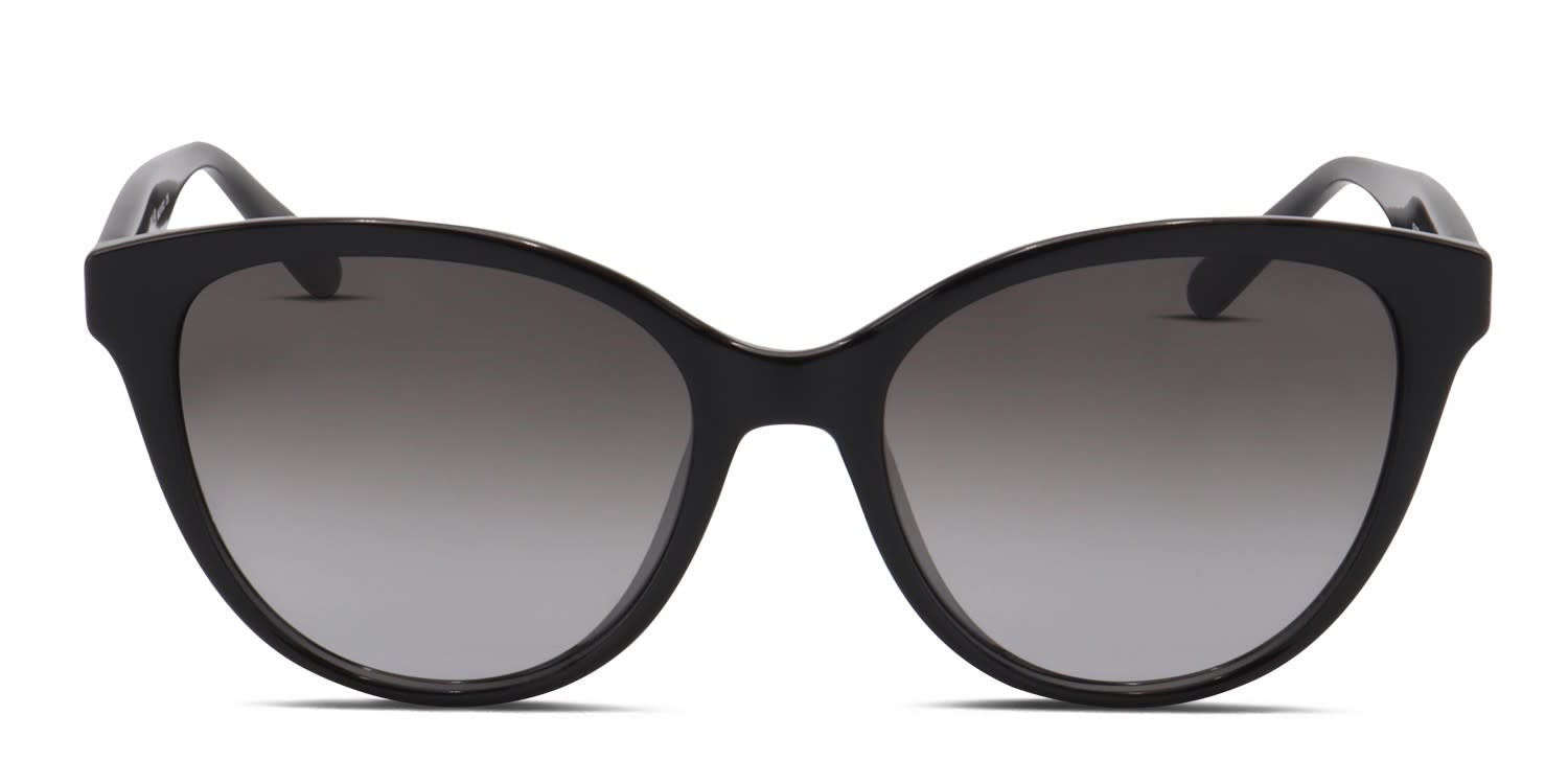 Ferragamo SF834S clear, black frame with gradient smoke
