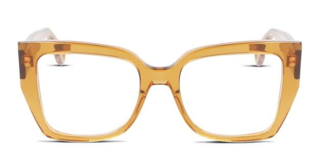 Lanvin LNV2628 Brown, Clear Eyeglasses | Includes FREE Rx Lenses