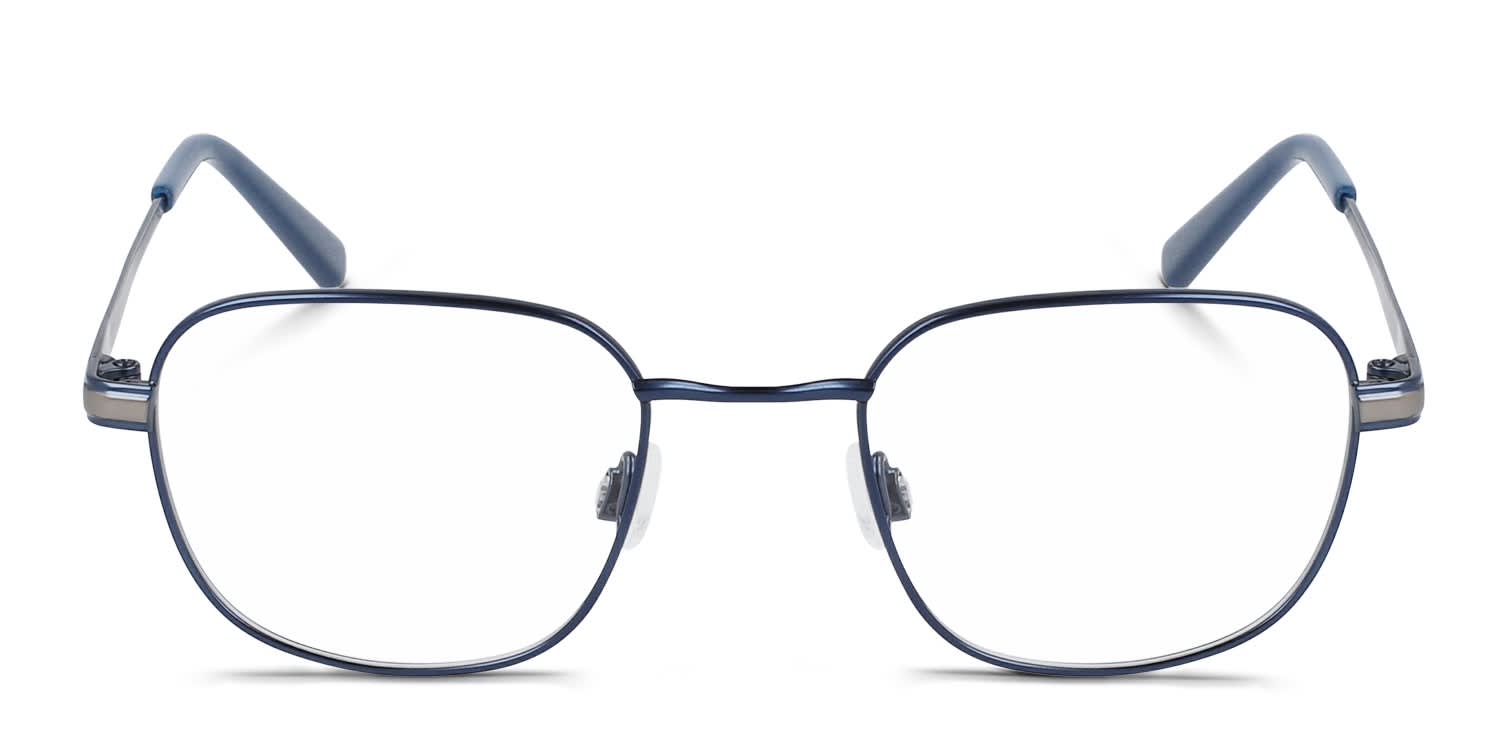Flexon J4015 Kids Blue glasses - Blue - Frontal View