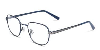 Flexon J4015 Kids Blue glasses - Blue - Angle View