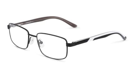Marchon M-6506 Kids Matte Black glasses - Matte Black - Angle View