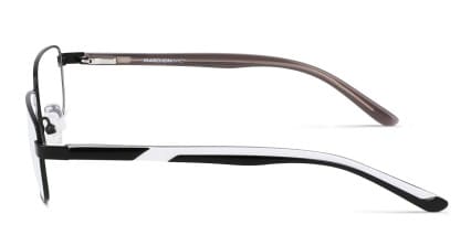 Marchon M-6506 Kids Matte Black glasses - Matte Black - Side View