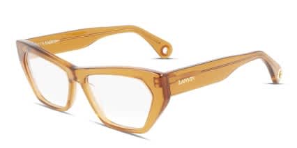 Lanvin LNV2627 Brown, Clear glasses - Brown / Clear - Angle View