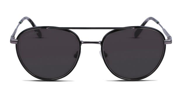 Lacoste L258S Black, Gunmetal Prescription Sunglasses - 50% Off Lenses