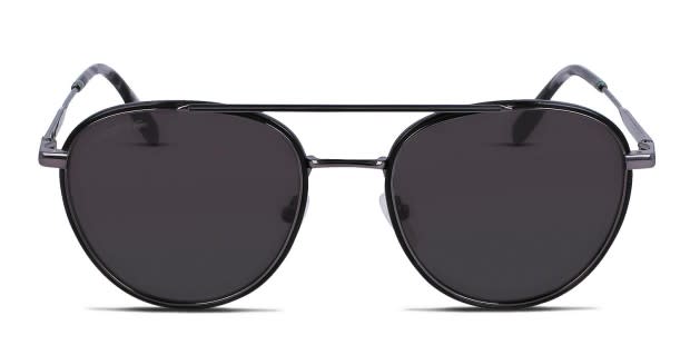 Lacoste L258S Black, Gunmetal Prescription Sunglasses - 50% Off Lenses