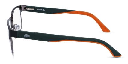 Lacoste L2291 Green, Gunmetal glasses - Green / Gunmetal - Side View