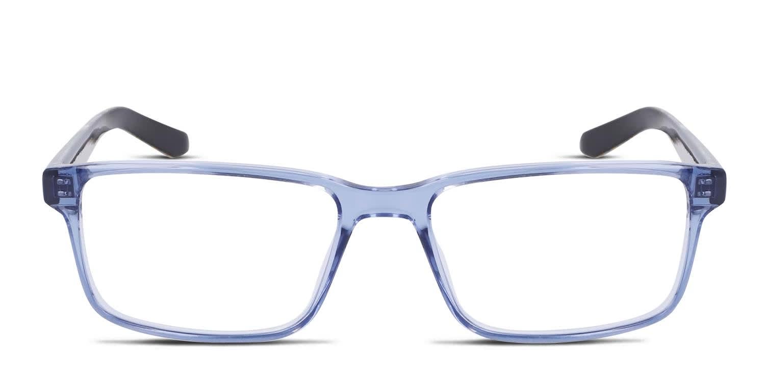 Dragon DR2028 Blue, Clear Eyeglasses | Includes FREE Rx Lenses