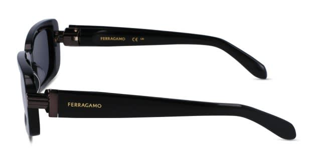 Salvatore Ferragamo スーツ スーパー110’sイタリア製 Ferragamo SF1105S Shiny Black Prescription Sunglasses
