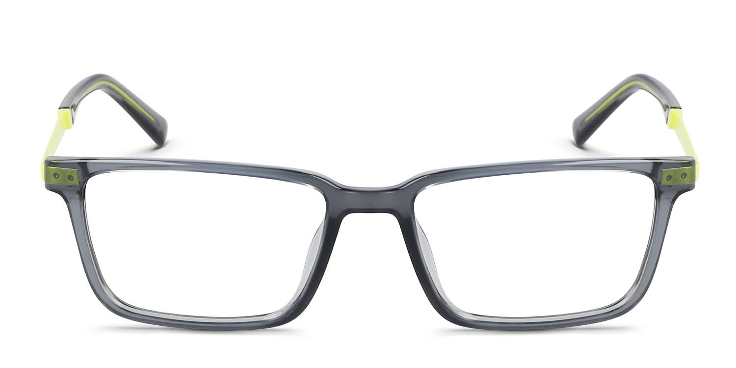 Flexon J4018 Kids Gray glasses - Gray - Frontal View