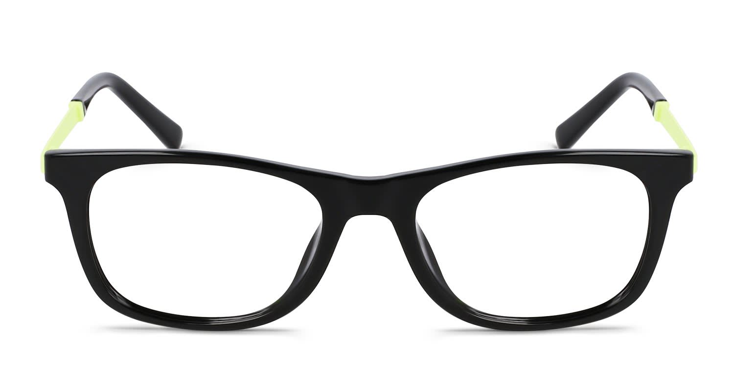 Flexon J4019 Kids Black glasses - Black - Frontal View
