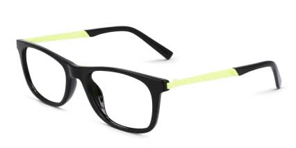 Flexon J4019 Kids Black glasses - Black - Angle View
