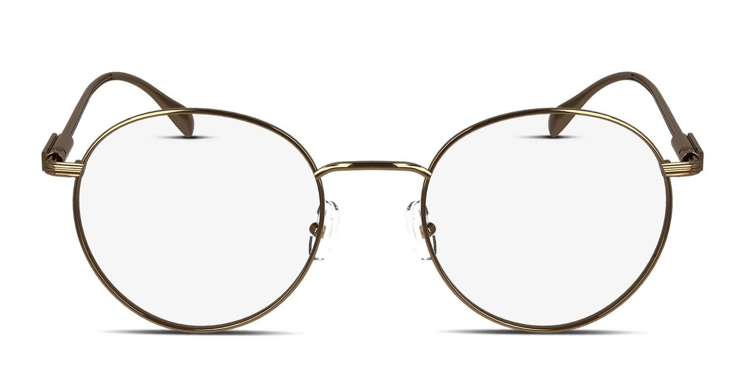 Ferragamo SF2229 Gold, Brown glasses - Gold / Brown - Frontal View