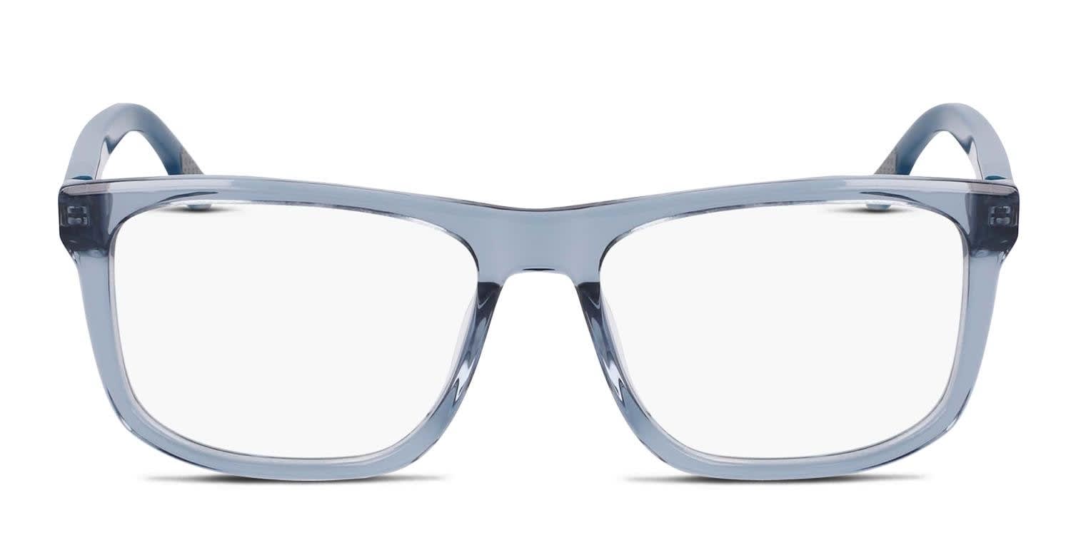 Nike 7163 Blue, Clear Eyeglasses | Includes FREE Rx Lenses