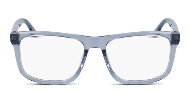 Nike 7163 Blue, Clear Eyeglasses | Includes FREE Rx Lenses