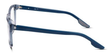 Nike 7163 Blue, Clear glasses - Blue / Clear - Side View