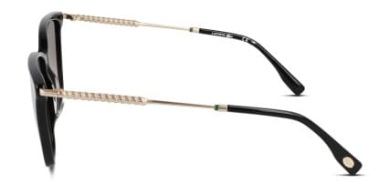 Lacoste L6016S Shiny Black glasses - Shiny Black - Side View