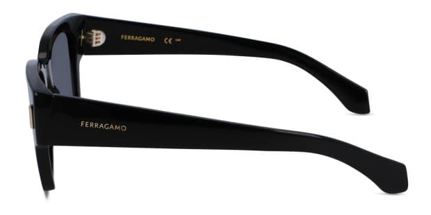 Ferragamo SF2010S Shiny Black Prescription Sunglasses display picture 1