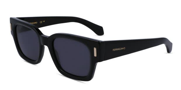 Ferragamo SF2010S Shiny Black Prescription Sunglasses display picture 1
