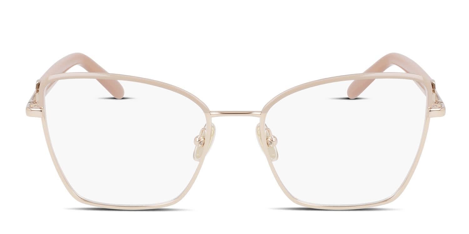 Ferragamo SF2223N Gold, Beige glasses - Gold / Beige - Frontal View