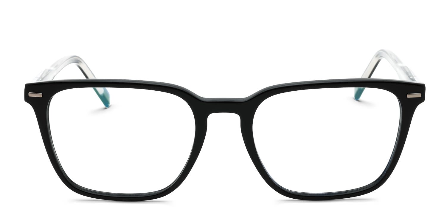 Zeiss ZS24549 Shiny Black glasses - Shiny Black - Frontal View