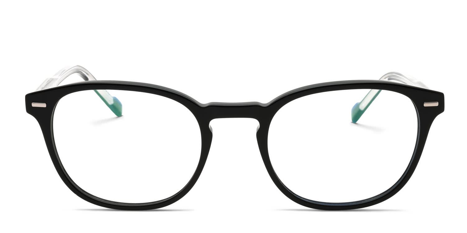 Zeiss ZS25552 Shiny Black glasses - Shiny Black - Frontal View