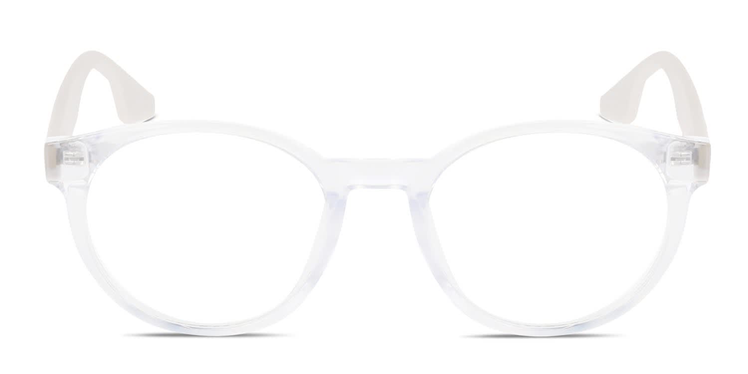 Moschino Love MOL523/SAM White/Clear Eyeglasses | Includes FREE Rx