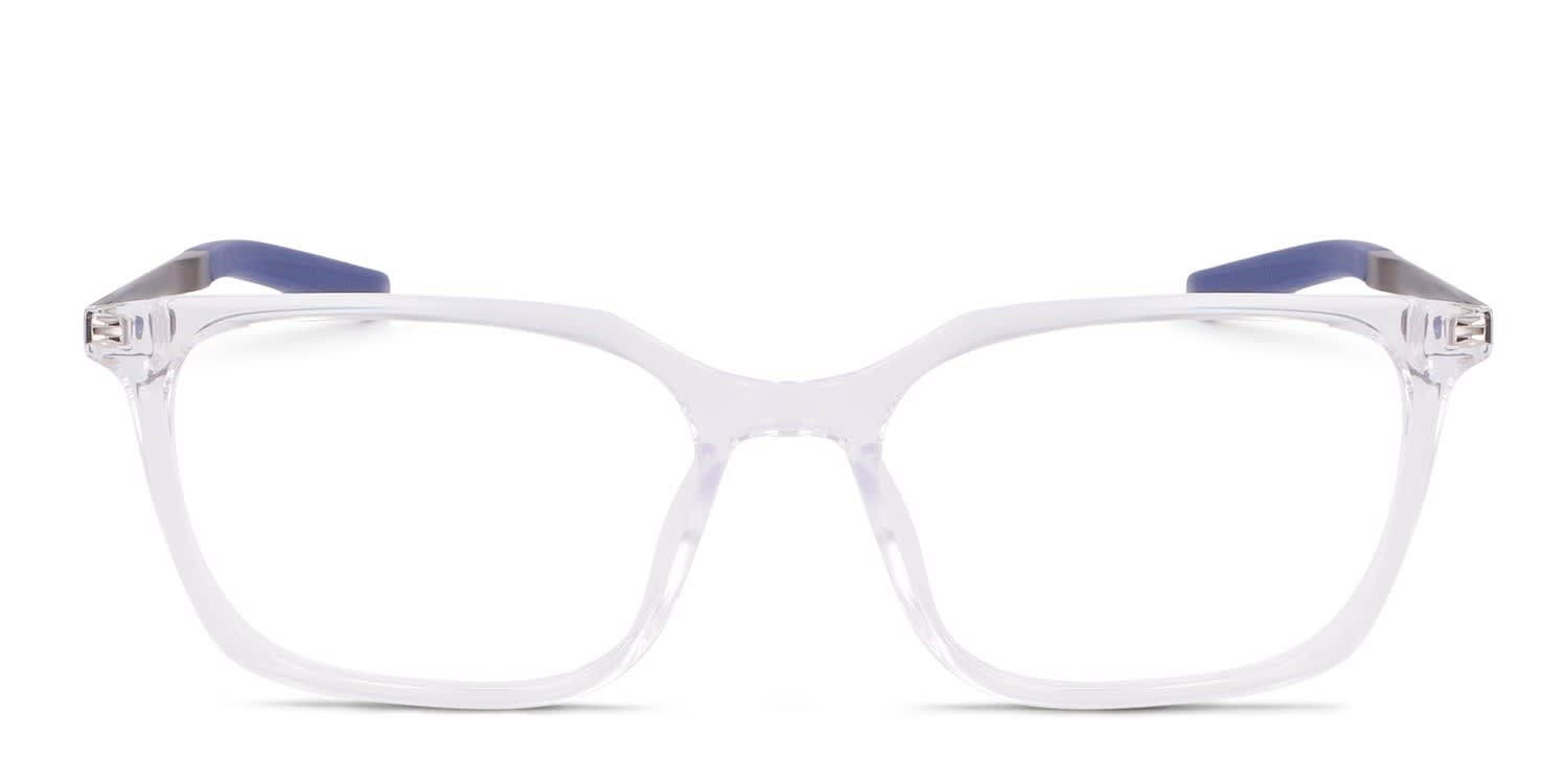 Nike 7227 Clear glasses - Clear - Frontal View