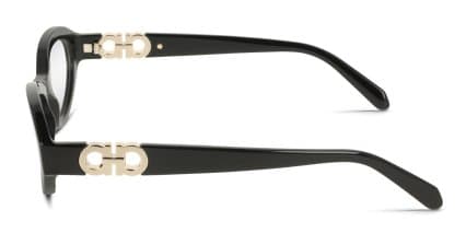 Ferragamo SF3057 Shiny Black glasses - Shiny Black - Side View