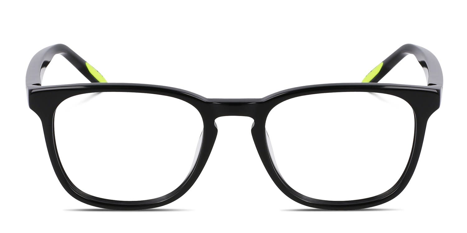 Nike 5055 Kids Shiny Black glasses - Shiny Black - Frontal View