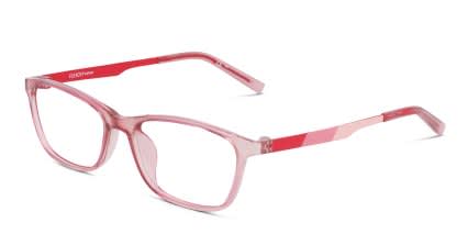 Flexon J4021N Kids Pink glasses - Pink - Angle View