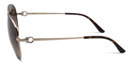 Ferragamo SF269S Gold glasses - Gold - Side View