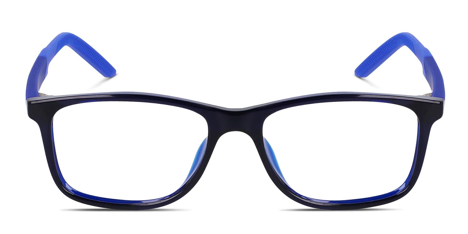 Nike 5037 N Kids Blue glasses - Blue - Frontal View