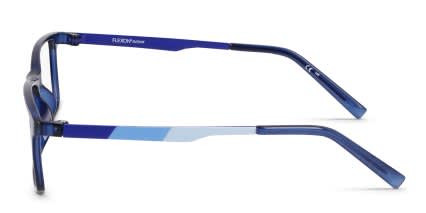 Flexon J4020N Kids Blue glasses - Blue - Side View