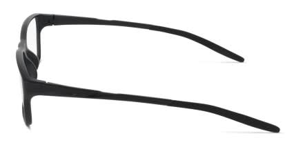 Nike 7410 Matte Black glasses - Matte Black - Side View