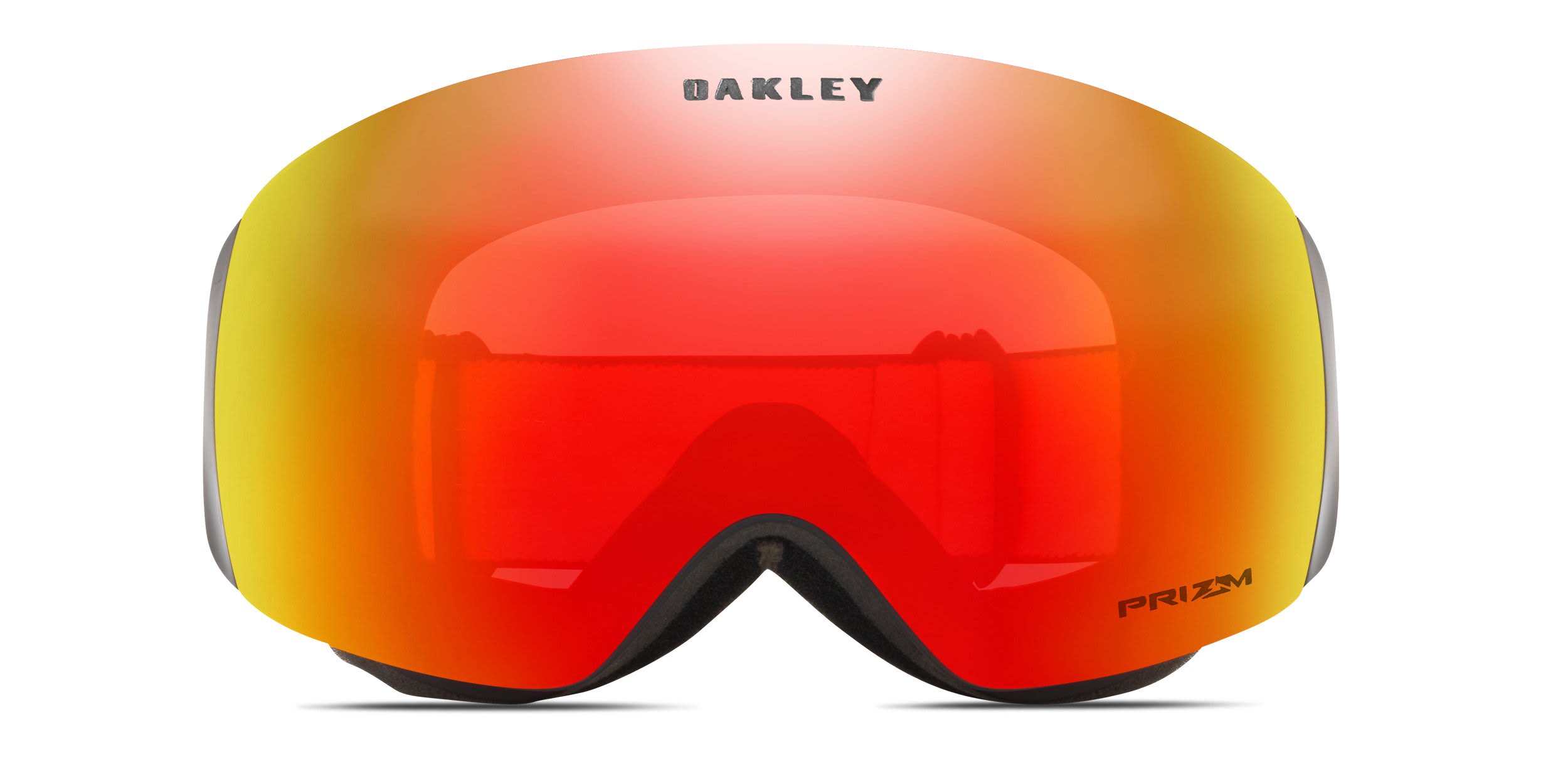Oakley OO7064 Flight Deck M Prizm Snow Goggles w/Clip-in Red, Black glasses - Red / Black - Frontal View