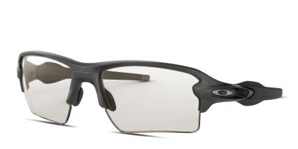 Oakley OO9188 Flak 2.0 XL Gray, Black glasses - Gray / Black - Angle View