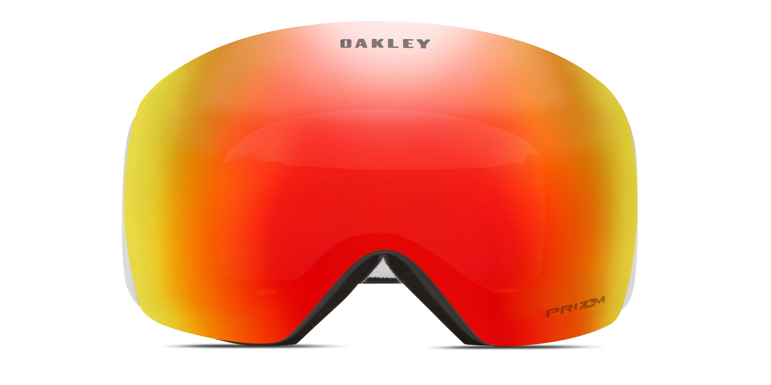 Oakley OO7050 Flight Deck L Prizm Snow Goggles w/Clip-in Red, Black glasses - Red / Black - Frontal View