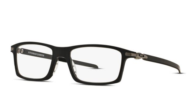 Oakley Pitchman Carbon Black Eyeglasses | Includes FREE Rx Lenses