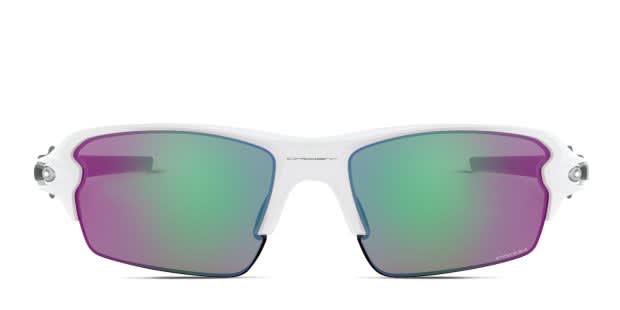 Oakley スポーツサングラス ホワイトフレーム【美品】 Oakley OO9271 Flak 2.0 (A) Purple , White Prescription Sunglasses