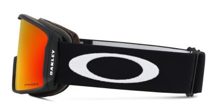 Oakley OO7070 Line Miner L Prizm Snow Goggle w/Clip-in Black, Red glasses - Black / Red - Side View