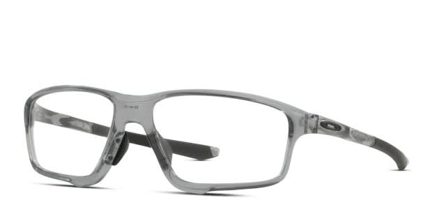 Oakley OX8080 Crosslink Zero (A) Gray/Clear Eyeglasses | Includes