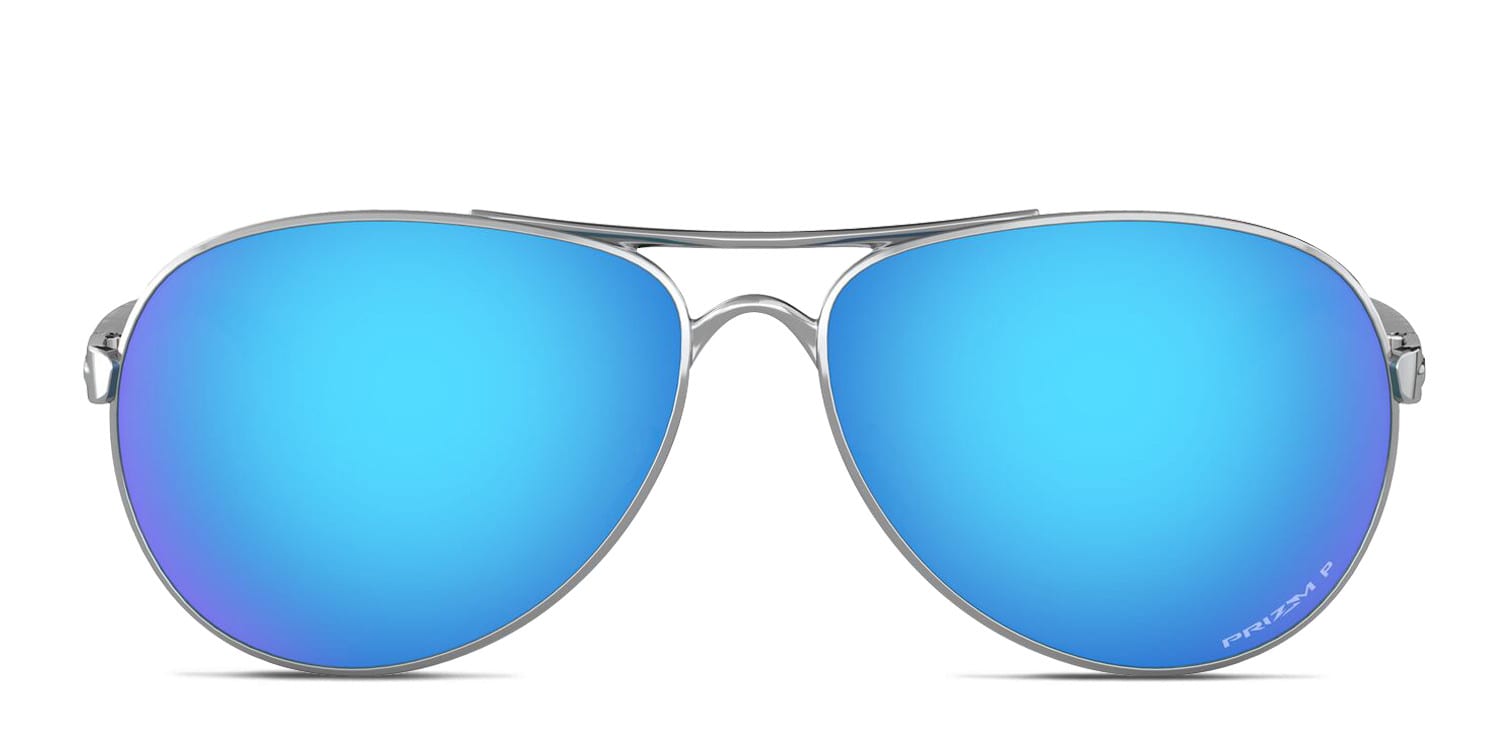 Oakley OO4079 Feedback Blue , Silver glasses - Blue / Silver - Frontal View