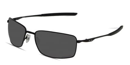 Oakley OO4075 Square Wire Shiny Black glasses - Shiny Black - Angle View