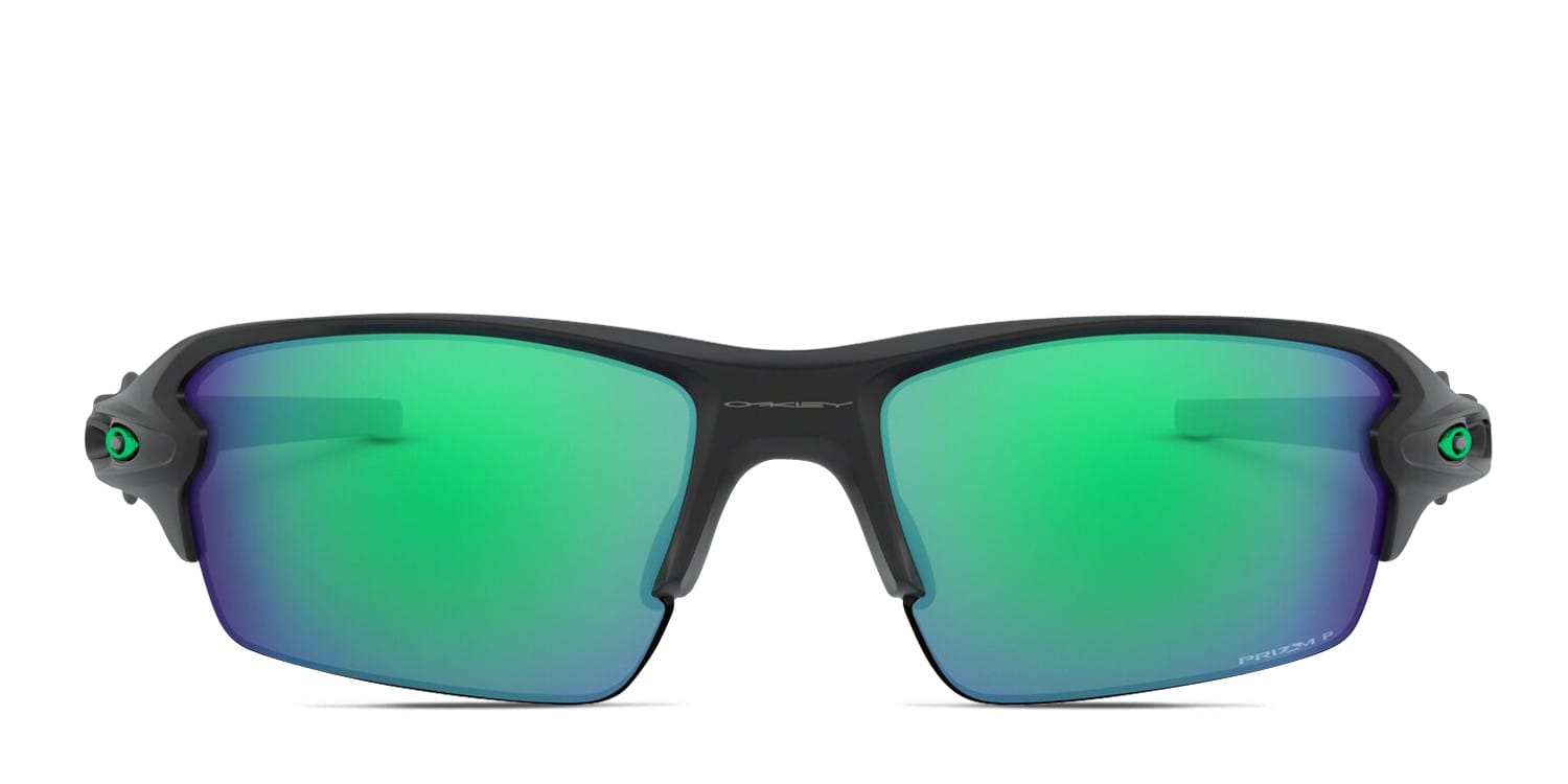Oakley OO9271 Flak 2.0 (A) Black , Green Prescription Sunglasses