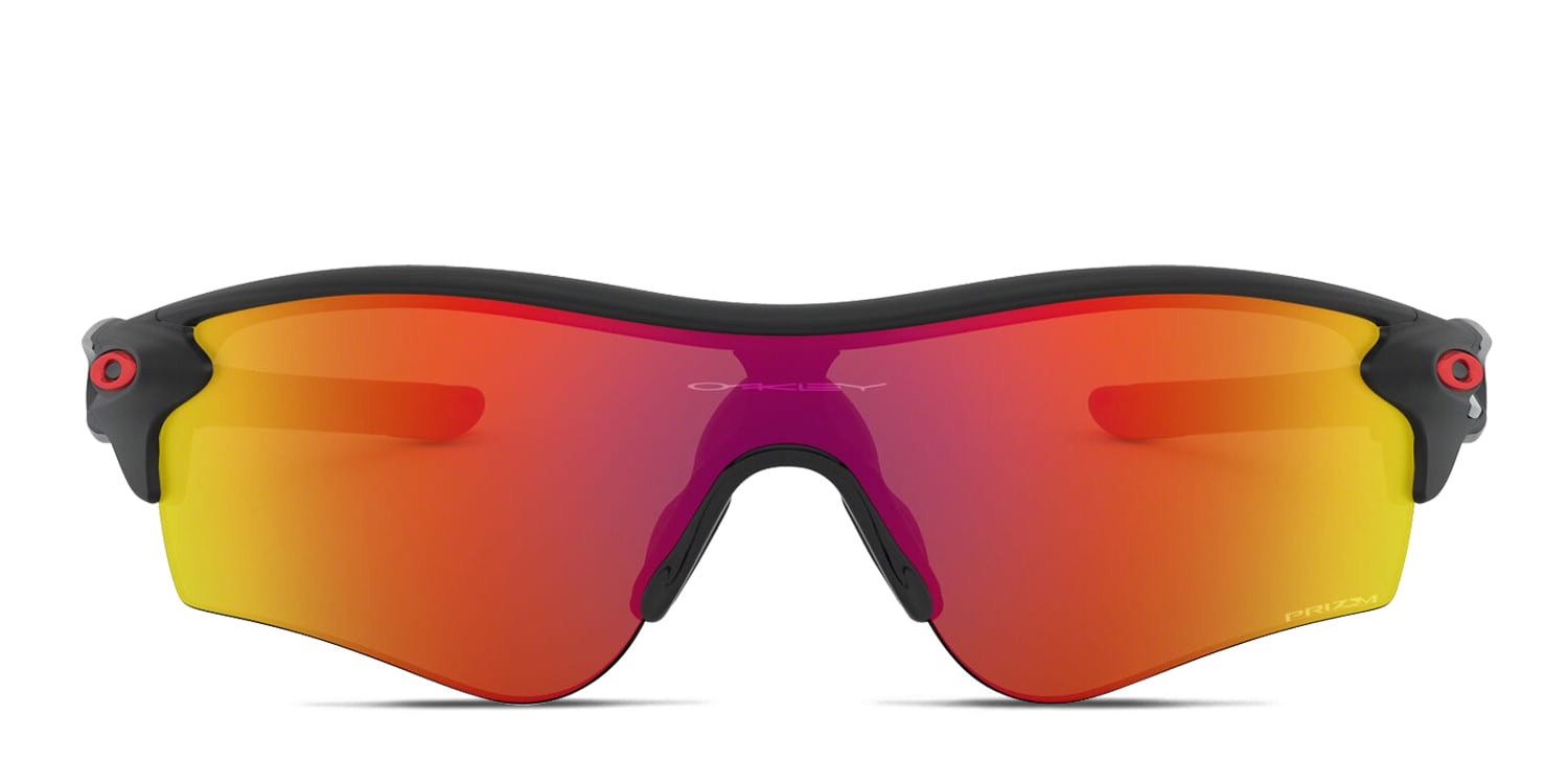 Oakley RADARLOCK サングラス009206-10 131 Oakley OO9206 Radarlock Path (A) Black, Red Sunglasses