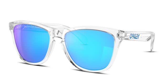 Oakley OO9013 Frogskins Blue, Clear Prescription Sunglasses - 50