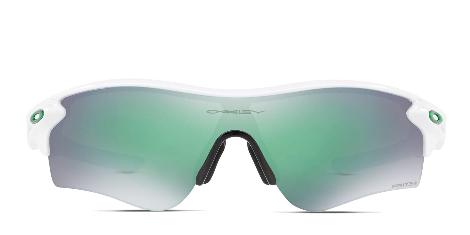 Oakley OO9206 Radarlock Path (A) White, Green Sunglasses Online