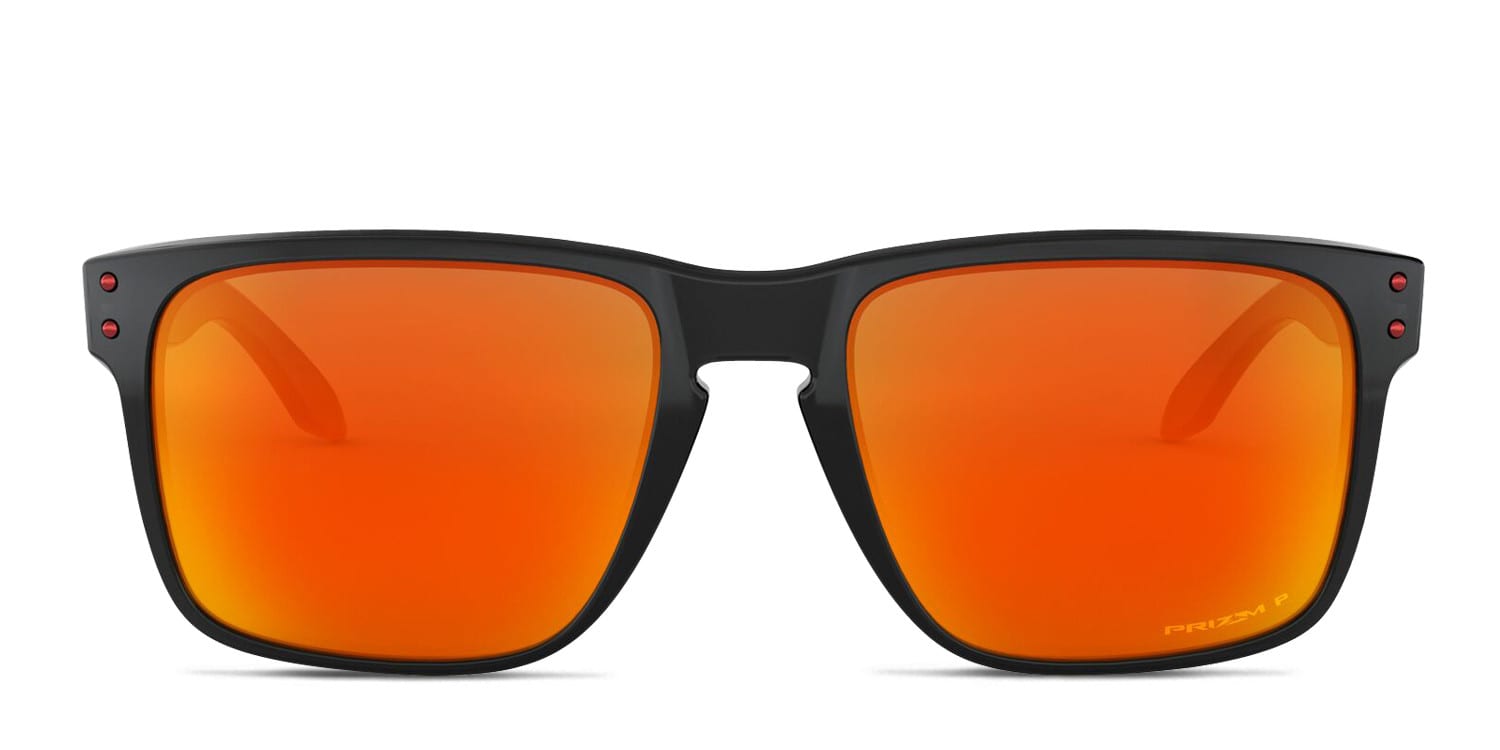 Oakley スポーツサングラス オレンジ/レッド Oakley OO9417 Holbrook XL Black , Red